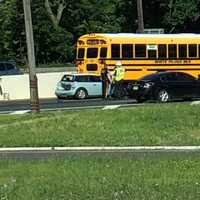 Kids OK After Mini-Cooper Rear-Ends School Bus On Route 4 In Hackensack