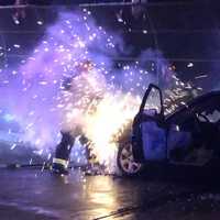 <p>Bogota firefighters quickly doused the blaze.</p>