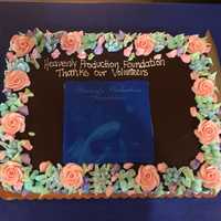 <p>A cake baked by DeCicco &amp; Sons was among the food donated for a Heavenly Production Foundation awards ceremony.</p>