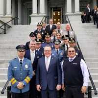 <p>Saddle Brook Police Chief Robert Kugler and L.E.A.D. Executive Director Nicholas Demauro led an 18-member contingent of board members, administrators and L.E.A.D. representatives from Florida, New Hampshire, Tennessee and New Jersey.</p>