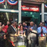 <p>Modell's Sporting Goods holds a ribbon cutting for its new store in Mount Kisco, which is at the former Borders Books and Music site.</p>