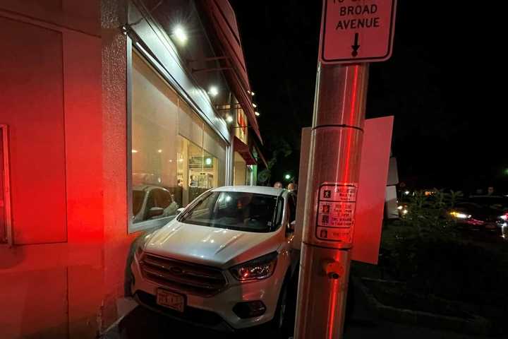 SUV Mounts Leonia Sidewalk, Hits Market, Local Driver Charged With DWI
