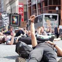 <p>A Black Trans Lives Matter protest</p>