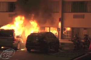 Yonkers Hotel Partially Evacuated Because Of Vehicle Fire