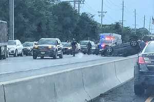 Rollover Crash Jams Route 17 In Paramus