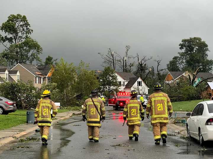 Crews in Oxford, PA.