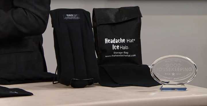 The brainchild of Easton&#x27;s Sherri Pulie, The Headache Hat earned both the Good Houskeeping Seal of Approval and the HSN Customer Choice Award.