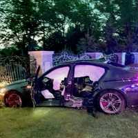 Bergen Quartet OK After Sedan Crashes In Front Of Multi-Million-Dollar Home