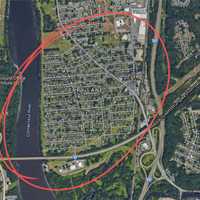 <p>The area that is primarily being searched for missing 11-year-old Aiden Blanchard</p>