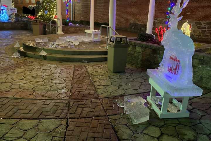 Girls Damage Ice Sculptures At Ephrata Rail Station Plaza: Police