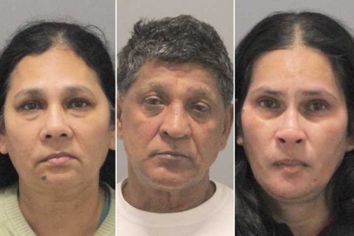 (From left to right.) Janki Ramlal,&nbsp;Heimlall Seelall, and&nbsp;Bhanmatti Seelall were arrested for stealing approximately $600 worth of personal belongings, police said.&nbsp;