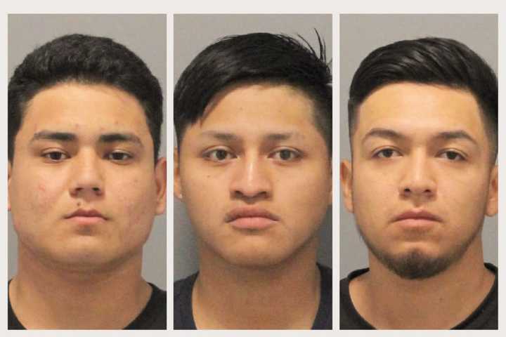 Javier Sirmeno, Christian Leiva-Aguilar, and Kevin Cifuentes Quiej were arrested after they allegedly robbed two children, police said.