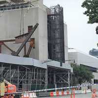 Fallen Beams Across From Javits Center Fall Dangle Over West Side Highway
