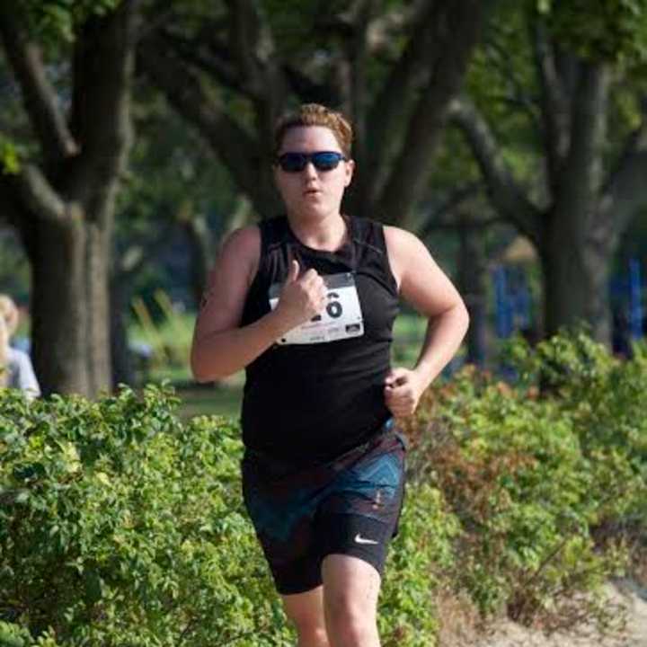 Jes D&#x27;Andrea of Stamford will race Sunday in the Olympic distance event of the KIC It Triathlon.