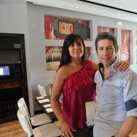 <p>Owners Cristina Ramirez and Mario Lopez at Craft 14 Kitchen+Bar in Wilton.</p>