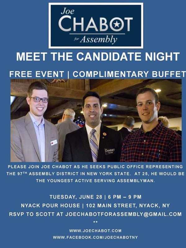 Meet Assembly Candidate Joe Chabot Tonight In Nyack