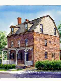 Artist Donates Painting Of John Green House To Nyack Historical Society