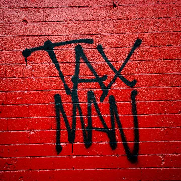 Tax man graffiti