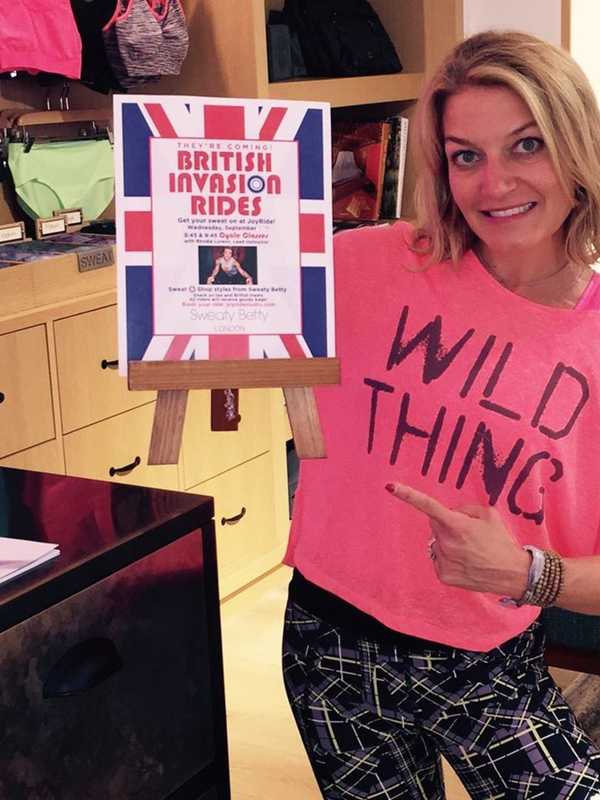 JoyRide Darien Cycle Studio Features British-Themed Event