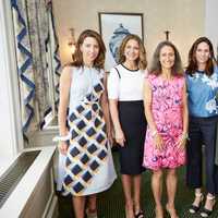 <p>Event Co-Chairs and Karen Newman: (l-r) Kelly Caroon (Greenwich), Susan Yonce, (Greenwich), Karen Newman, Stephanie Douglass (Greenwich) and Barbara Epifanio (Darien).</p>