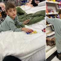 <p>Jessica Sypniewski&#x27;s 11-year-old daughter and 7-year-old son found plenty of ways to entertain themselves while spending the night inside the Cheektowaga Target store on Friday, Dec. 23.</p>