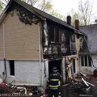 <p>The rear of a Mount Kisco home sustained damage when a car fire spread to the structure.</p>