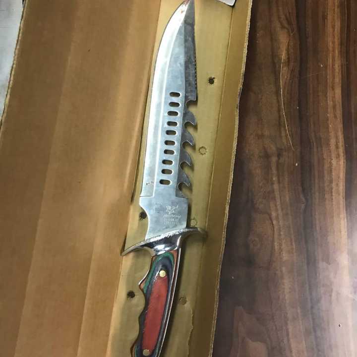 The knife used in the stabbing.