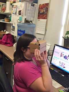 LaGrange Library Takes Google Cardboard Viewer For A Spin