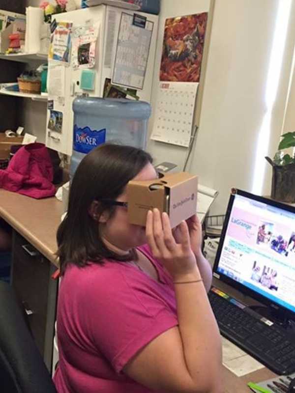 LaGrange Library Takes Google Cardboard Viewer For A Spin