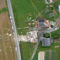 <p>Lancaster County tornado destruction</p>