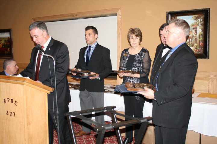 Haverstraw Elks Lodge #877 honors police in Rockland at the recent dinner