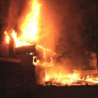 <p>The fire ignited out back of the Blueridge Road home in Lodi and spread quickly.</p>