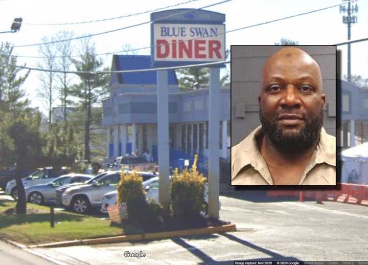 51-year-old Leamon Washington was accused of breaking into Blue Swan Diner in Oakhurst, NJ.
  
