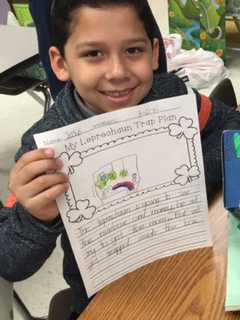 Columbus School Students, Families Build 'Leprechaun Traps'