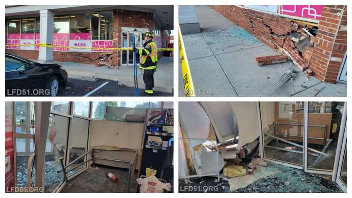 Scenes from the crash at the Limerick CVS, 5 Kugler Road