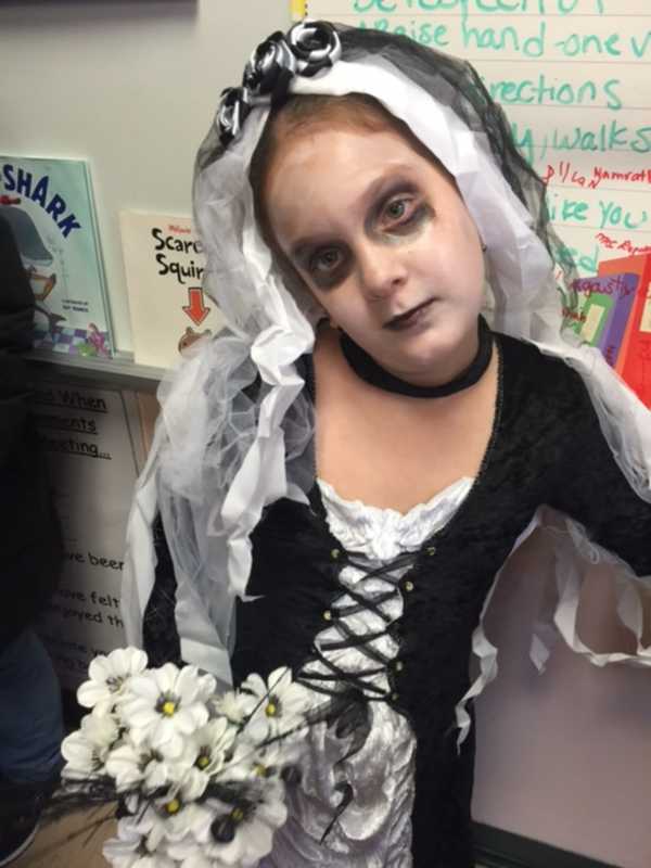 Stamford Resident Readies Herself For Halloween Trick-Or-Treating