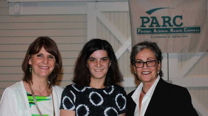 PARC Board President Susan Lucas, Paradise Family Award Winner Adrienne Minella, and PARC Executive Director Susan Limongello.