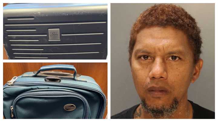 Julius Cook; allegedly stolen luggage.&nbsp;