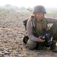 <p>Lynsey Addario on the job in Iraq.</p>