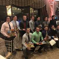 <p>Mahwah Football team at the ring ceremony.  Mahwah went 11-1 and defeated Glen Rock 38-13 on Dec. 4 at MetLife Stadium to win the North 1, Group II state sectional title.</p>