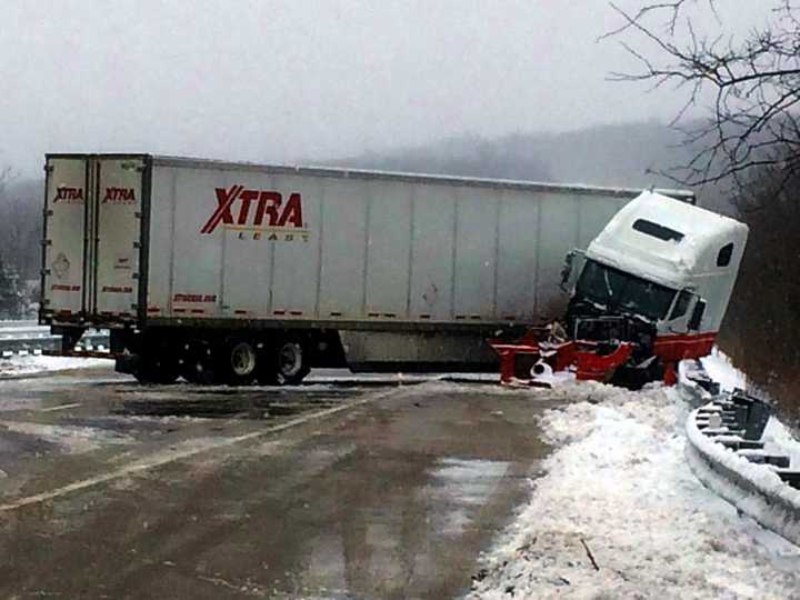 Southbound 287 had only just been reopened when the mishap occured.