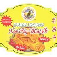 <p>Golden Owl dried mango label&nbsp;</p>