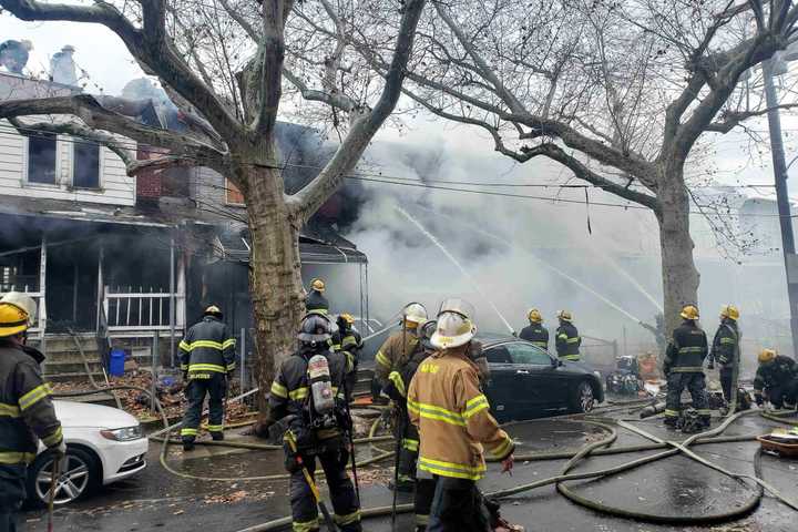 Massive Rowhouse Fire Displaces 20 In Philly, Say Fire Officials