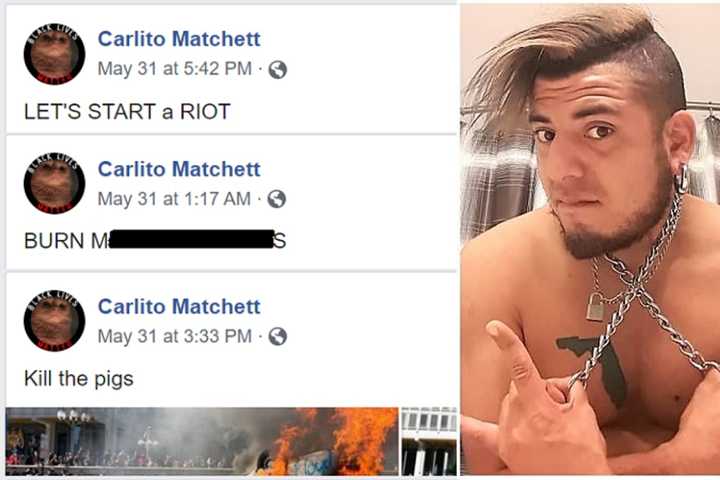 'Burn This (Expletive) Down!': Atlantic City Man's Posts Urged Violence Against Police