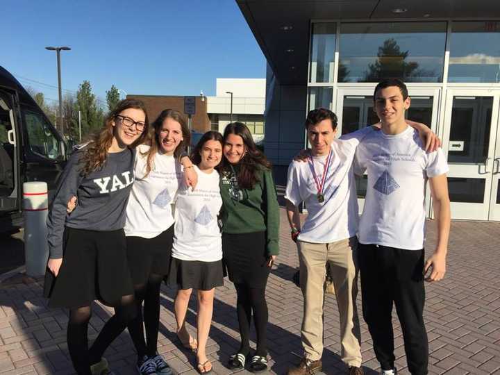 Students from the Frisch School recently went to Yale to compete in a math contest.