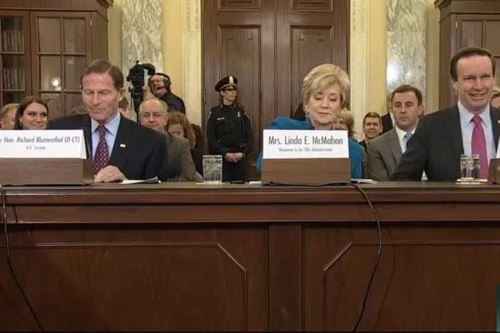 Former Rivals Join Greenwich's Linda McMahon At Confirmation Hearing