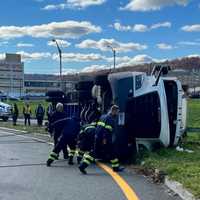 All That Was Missing Was RC Cola: Tractor Trailer Hauling Moon Pies Rolls Off Route 80