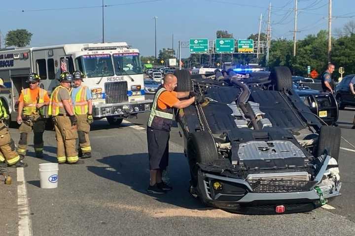 Rollover Crash Jams Morning Rush At Routes 4, 208