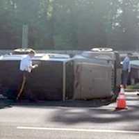 <p>At the scene on northbound Route 17 in Ramsey.</p>