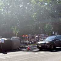 <p>Northbound Route 17 was jammed.</p>